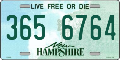 NH license plate 3656764