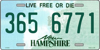NH license plate 3656771