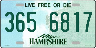 NH license plate 3656817