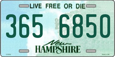 NH license plate 3656850