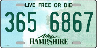 NH license plate 3656867