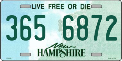 NH license plate 3656872