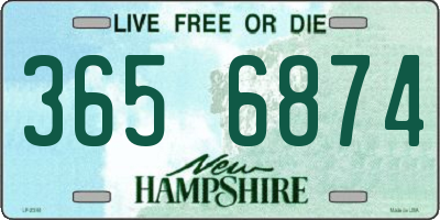 NH license plate 3656874