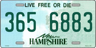 NH license plate 3656883