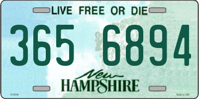 NH license plate 3656894