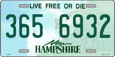 NH license plate 3656932