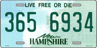 NH license plate 3656934