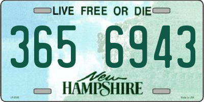NH license plate 3656943