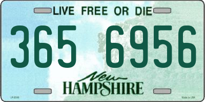 NH license plate 3656956