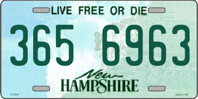 NH license plate 3656963