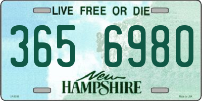 NH license plate 3656980