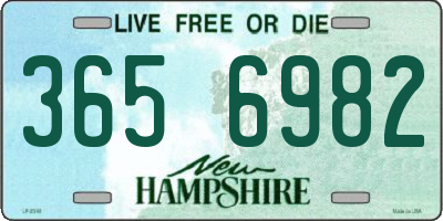NH license plate 3656982