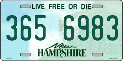 NH license plate 3656983
