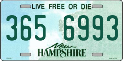 NH license plate 3656993
