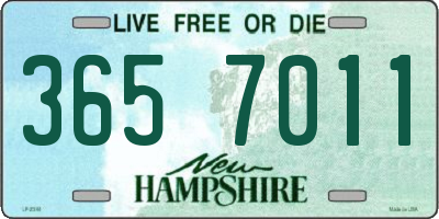 NH license plate 3657011