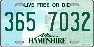 NH license plate 3657032