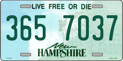 NH license plate 3657037