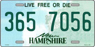 NH license plate 3657056