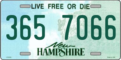 NH license plate 3657066