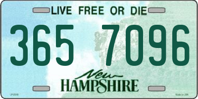 NH license plate 3657096