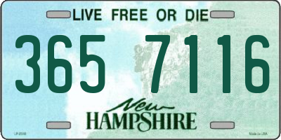 NH license plate 3657116