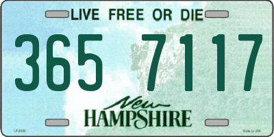 NH license plate 3657117
