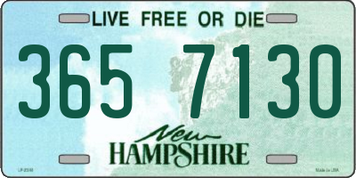 NH license plate 3657130