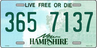 NH license plate 3657137