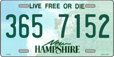 NH license plate 3657152