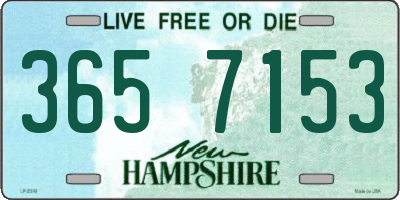 NH license plate 3657153