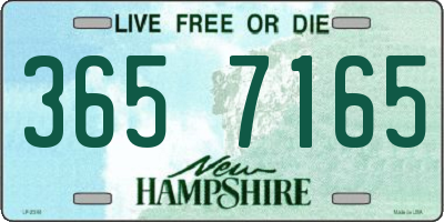 NH license plate 3657165
