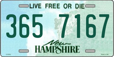 NH license plate 3657167