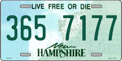 NH license plate 3657177