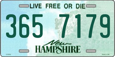 NH license plate 3657179