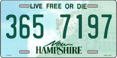 NH license plate 3657197