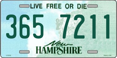 NH license plate 3657211