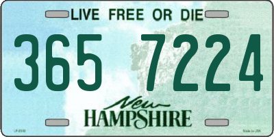 NH license plate 3657224
