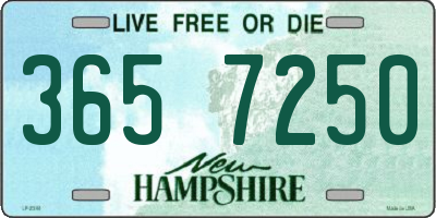 NH license plate 3657250