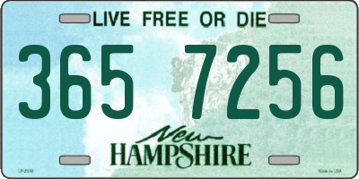 NH license plate 3657256