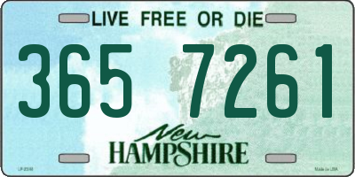 NH license plate 3657261