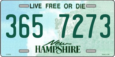 NH license plate 3657273