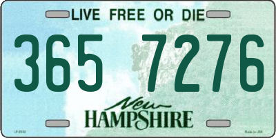 NH license plate 3657276