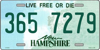 NH license plate 3657279