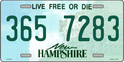 NH license plate 3657283
