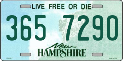 NH license plate 3657290