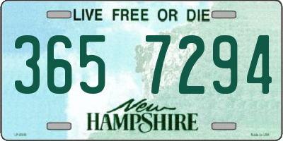 NH license plate 3657294