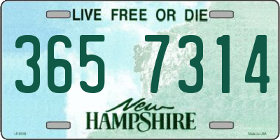 NH license plate 3657314