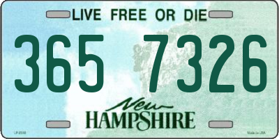 NH license plate 3657326