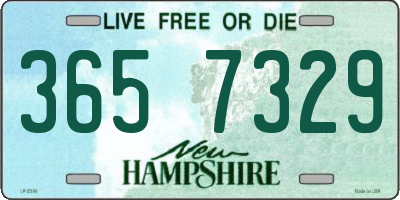 NH license plate 3657329