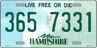 NH license plate 3657331